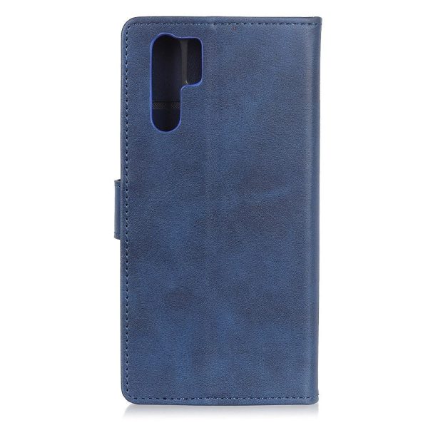 Huawei P30 Pro Mat Læder Cover m. Pung Mørkeblå Online Sale