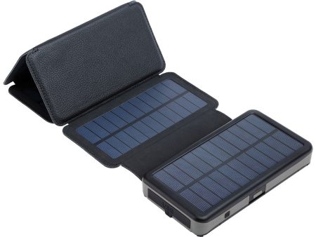 Sandberg 20W Solar Outdoor Water Resistant PowerBank 20.000mAh med Lommelygte - 2 x USB-A & 1 x USB-C - Sort Cheap