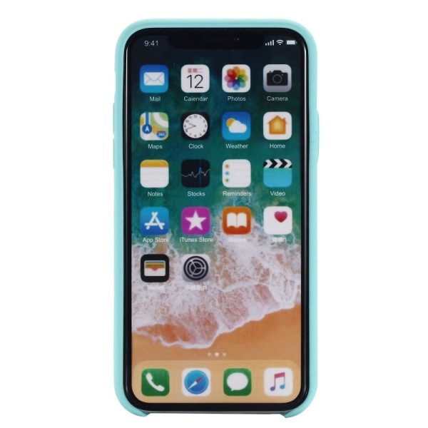 iPhone X   XS Soft Silicone Cover - Cyan Vol. 2 Online Hot Sale