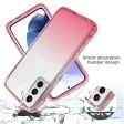 Samsung Galaxy S21 2-in-1 Gradient Fleksibel Plastik Cover - Gennemsigtig   Pink Online