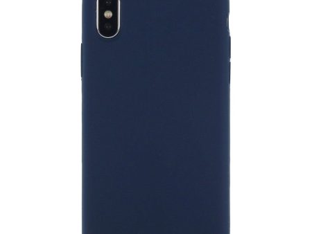 iPhone X   XS Soft Silicone Cover - Mørkeblå Vol. 2 Cheap