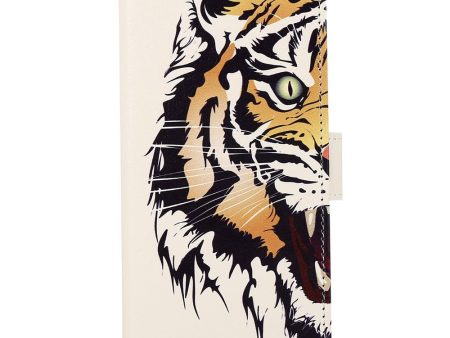 iPhone 13 Pro Max Læder Cover m. Pung - Tiger For Sale