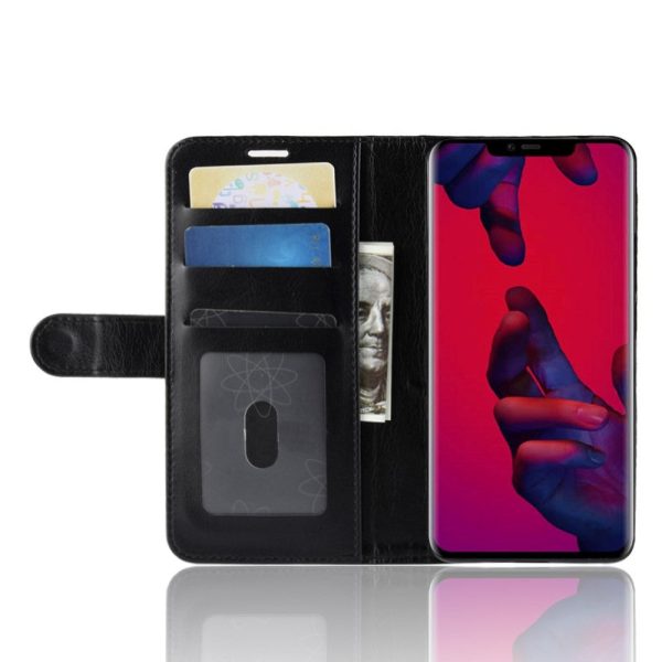 Huawei Mate 20 Pro Blank Læder Wallet Cover Sort Hot on Sale