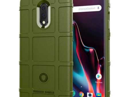 OnePlus 7 Rugged Shield Håndværkercover Army Grøn Online Hot Sale