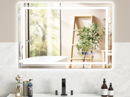 Defogging LED Bathroom Mirror with Memory Function and Anti-Fog-M Hot on Sale