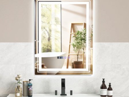 Defogging LED Bathroom Mirror with Memory Function and Anti-Fog-S Online now