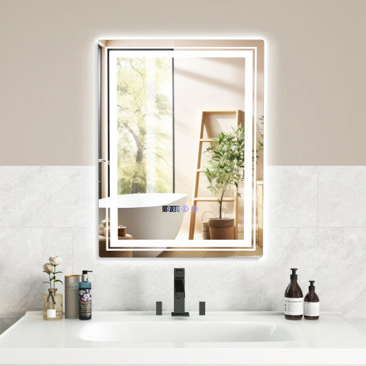 Defogging LED Bathroom Mirror with Memory Function and Anti-Fog-S Online now