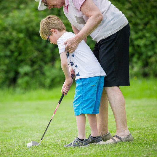 Junior Complete Golf Club Set Right Hand with Rain Hood for Kids-Pink For Cheap