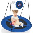 40 Inches Saucer Tree Swing with Adjustable Hanging Ropes and 900D Oxford Fabric-Rocket Cheap