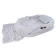 Washable Fluffy Human Dog Bed with Soft Blanket and Plump Pillow-Gray Online Sale