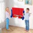 Jumbo 4-to-Score Connect Game Set with Carrying Bag and 42 Coins-Blue Online Hot Sale