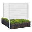 Outdoor PVC Air Conditioner Fence with 20 Inch Long Stakes-White Sale