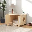 Cat Litter Box Enclosure with Sisal Scratching Doors and Adjustable Metal Feet-Natural Hot on Sale