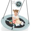 40 Inches Saucer Tree Swing with Adjustable Hanging Ropes and 900D Oxford Fabric-Forest For Cheap