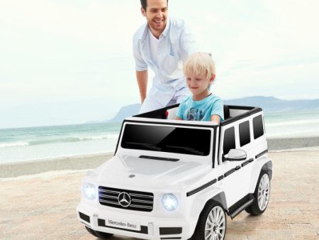 12V Battery Powered Mercedes-Benz G500 Kids Ride-on Car-White Supply