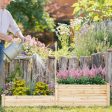 Raised Garden Bed with Trellis-Natural For Discount