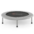 38 Inch Mini Folding Trampoline Portable Recreational Fitness Rebounder-Gray Hot on Sale