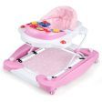 6 in 1 Foldable Baby Walker with Adjustable Height-Pink Online Sale