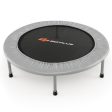 38 Inch Mini Folding Trampoline Portable Recreational Fitness Rebounder-Gray Hot on Sale