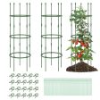 3-Pack Garden Trellis 40  60  Tall Plant Support Stands with Clips and Ties-M Online Sale