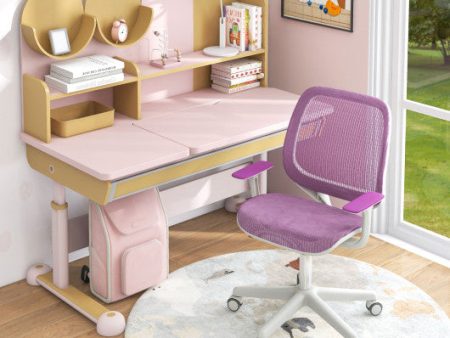 Swivel Mesh Children Computer Chair with Adjustable Height-Purple Online Hot Sale