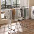 2-Tier Laundry Drying Rack Folding Cloth Rack with Aluminum Frame For Cheap