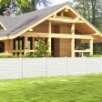 Outdoor PVC Air Conditioner Fence with 20 Inch Long Stakes-White Sale