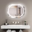 Anti-Fog Bathroom Mirror with 3 Color LED Light Memory Function Online Sale