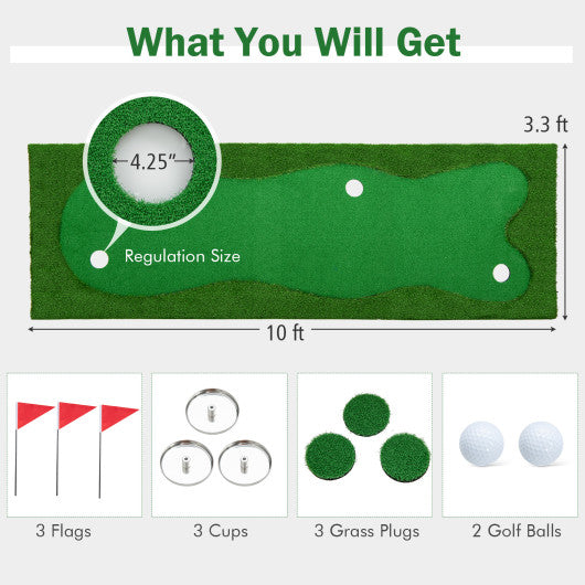 Golf Putting Green with Realistic Artificial Grass Turf-S Online