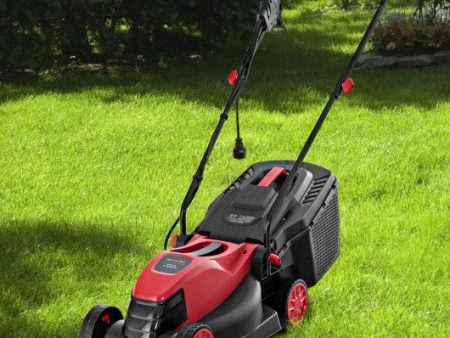 10 AMP 13 Inch Electric Corded Lawn Mower with Collection Box-Red Discount