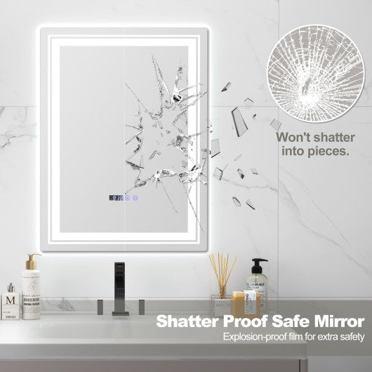 Defogging LED Bathroom Mirror with Memory Function and Anti-Fog-S Online now