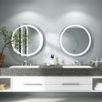 Anti-Fog Round Led Bathroom Mirror with 3 Color LED Lights-L Sale