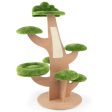 50 Inch Pine Shape Cat Tree for Indoor Cats with Sisal Scratching Board-Green Supply