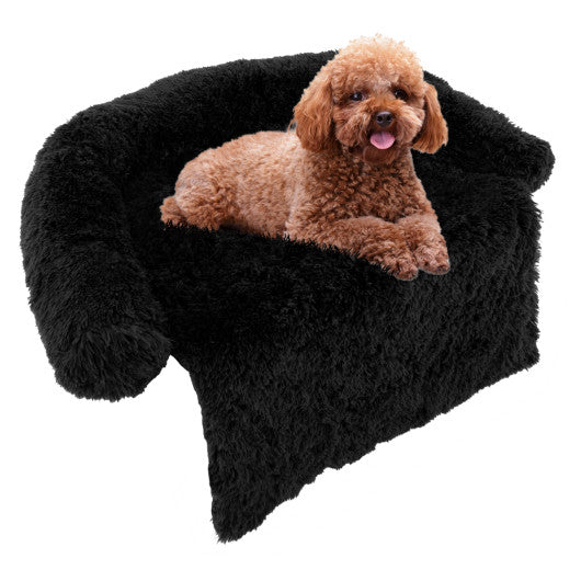 Plush Calming Dog Couch Bed with Anti-Slip Bottom-S Online