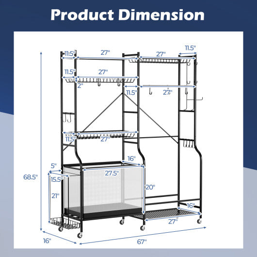 Sports Equipment Organizer for Garage on Sale
