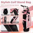 Junior Complete Golf Club Set Right Hand with Rain Hood for Kids-Pink For Cheap