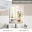 Defogging LED Bathroom Mirror with Memory Function and Anti-Fog-S Online now