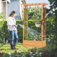 Raised Garden Bed with Arch Trellis-Orange Online Sale