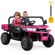 24V Ride on Dump Truck with Remote Control-Pink For Cheap