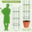 3-Pack Garden Trellis 40  60  Tall Plant Support Stands with Clips and Ties-M Online Sale