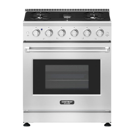 30 Inches 120V Natural Gas Range with 5 Burners Cooktop Hot on Sale