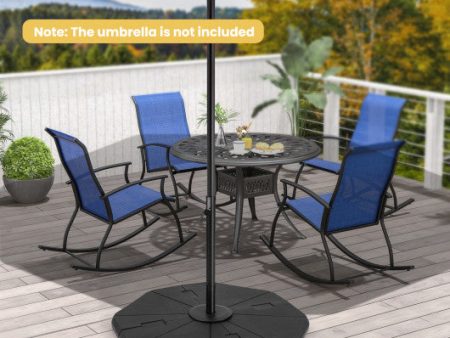 4-Piece Fillable Umbrella Base Stand for Garden Yard Poolside For Cheap