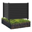 Outdoor PVC Air Conditioner Fence with 20 Inch Long Stakes-Black For Cheap