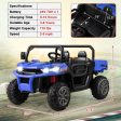 24V Ride on Dump Truck with Remote Control-Navy Fashion