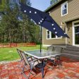 10 Feet Outdoor Patio umbrella with Bright Solar LED Lights-Dark Blue For Cheap