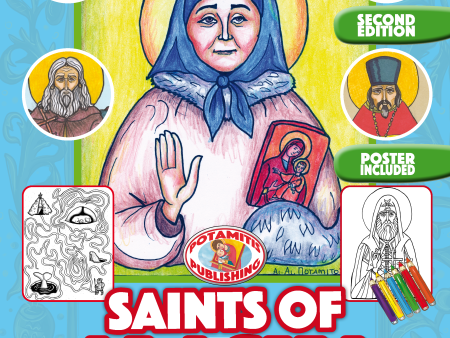 Orthodox Coloring Books #26 - Saints of Alaska - With double-sided poster Hot on Sale