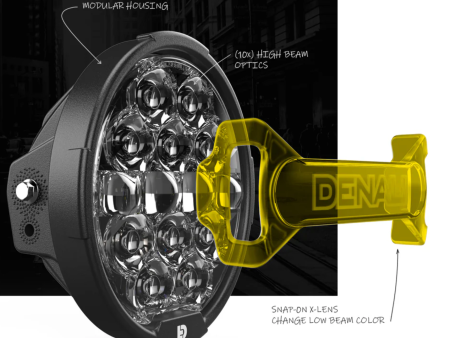 Denali Destroyer Headlight Defuser (Yellow) Online now