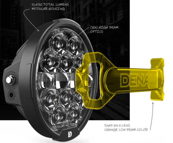 Denali Destroyer Headlight Defuser (Yellow) Online now