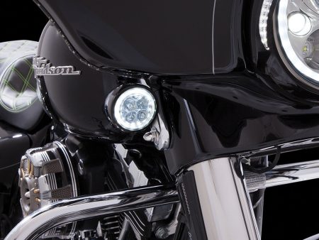 Ciro Fang LED (Dual Filament) Signal Light Inserts for Harley-Chrome or Black Fashion