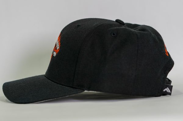 Support Ball Cap Hat-All Black-Velcro Adjustable Back Online now